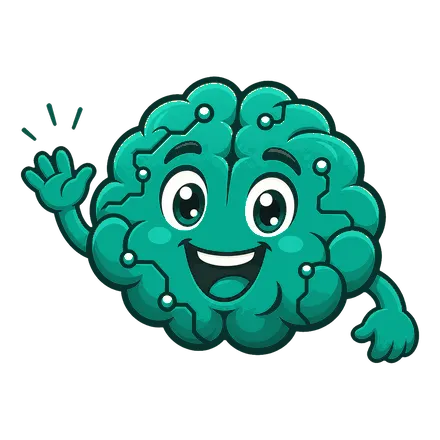 Brainy waving hello