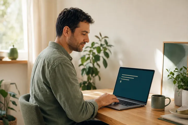 Working with a ready-to-use server from a home office